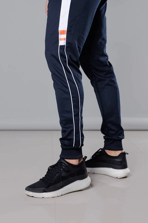 Męskie dresy z lampasami granatowe (8K161)