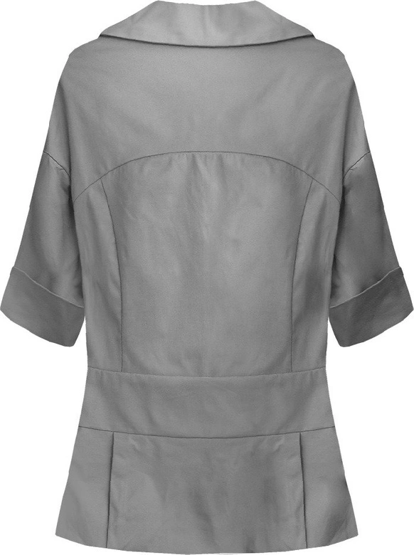 ŻAKIET Z RĘKAWEM 3/4 SZARY (319/1ART)