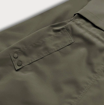 CIENKA KURTKA DAMSKA NA PODSZEWCE KHAKI (B8120-11)