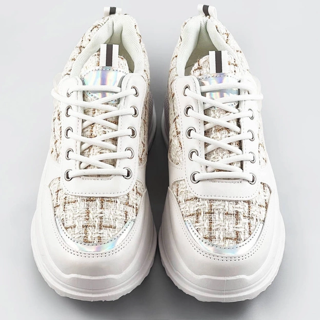 Buty sportowe damskie białe (7003)