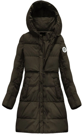 KURTKA Z PUCHEM NATURALNYM KHAKI (8063)