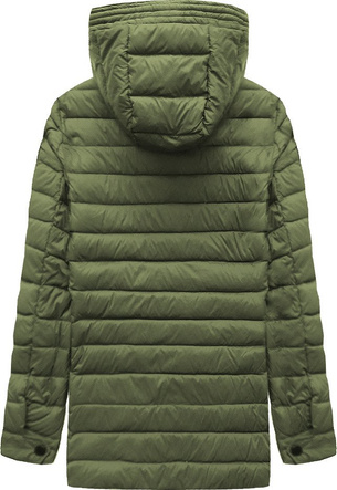 MĘSKA KURTKA Z PUCHEM NATURALNYM KHAKI (YR094)