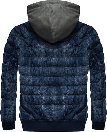 KURTKA IMITUJĄCA JEANS NIEBIESKA 3 (M610)