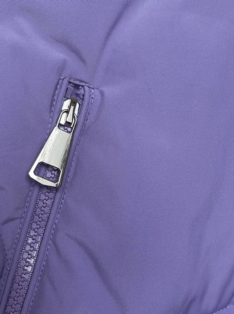 Zimowa kurtka z kapturem fioletowa (LHD-23015)