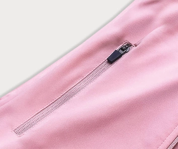 DAMSKA BLUZA Z ELASTYCZNEGO MATERIAŁU CZARNO-RÓŻOWA (HD149-25)