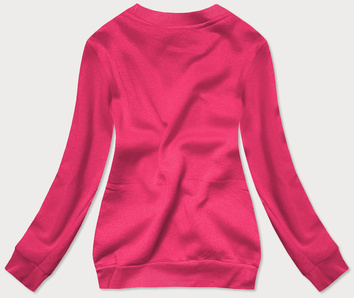 Bluza dresowa damska ze ściągaczami różowa (w01-19)