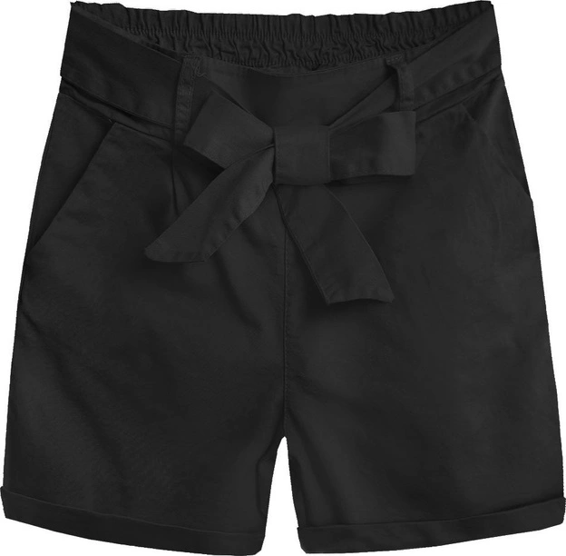 SZORTY Z WYSOKIM STANEM CZARNE (386ART)