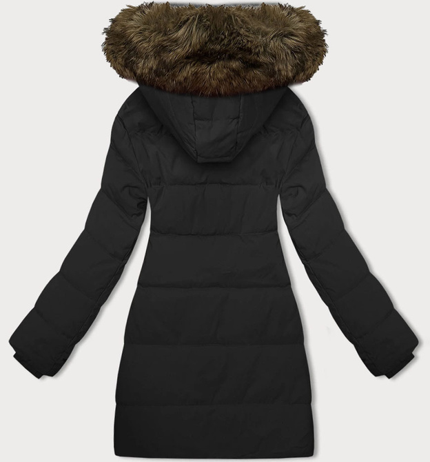 Zimowa kurtka damska z kapturem J Style czarna (16M9099-392)