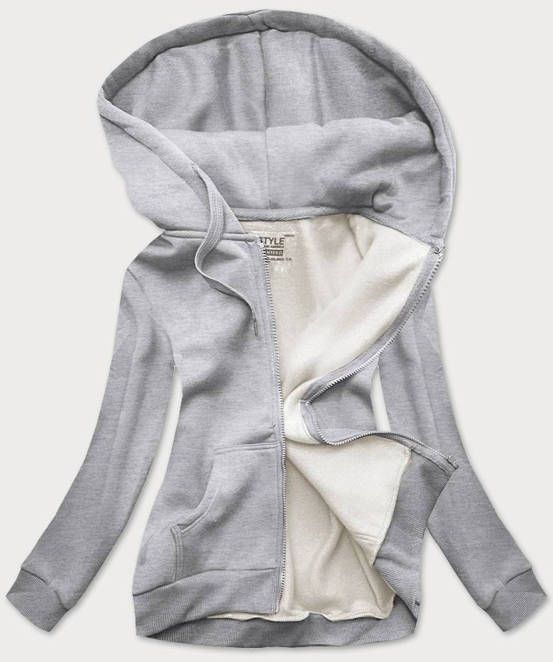 Bluza damska sportowa jasna szara (W03-2)