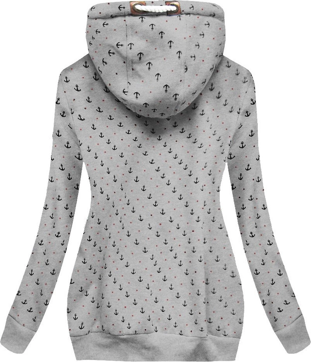 CIEPŁA BLUZA Z KAPTUREM SZARA (1914)