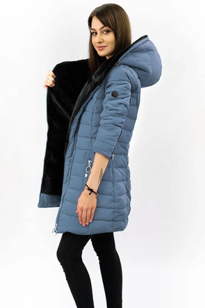 WODOODPORNA DAMSKA KURTKA ZIMOWA NIEBIESKA (M-13)