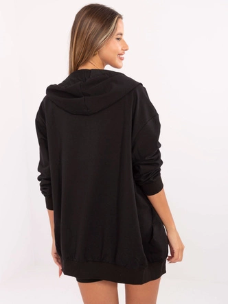 Trzyczęściowy komplet damski basic czarny (7742)