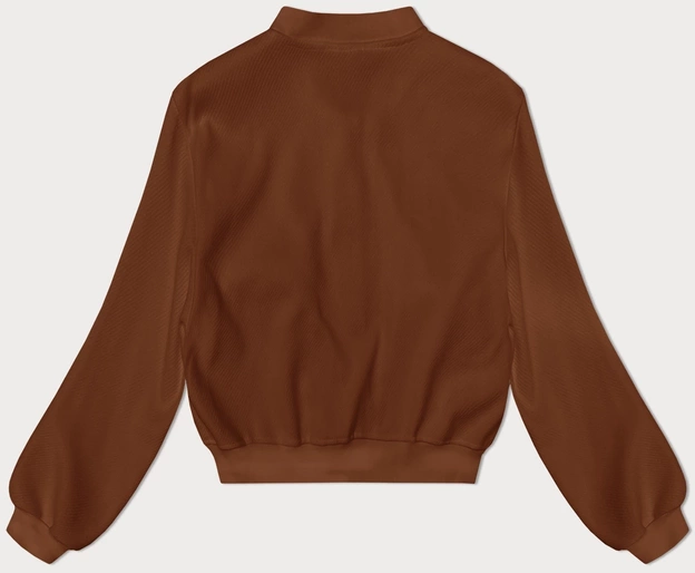 Wełniana kurtka bomber brązowa (15687)