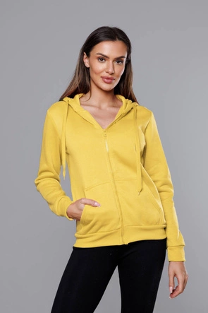 Bluza damska sportowa jasna żółta (W03-68)