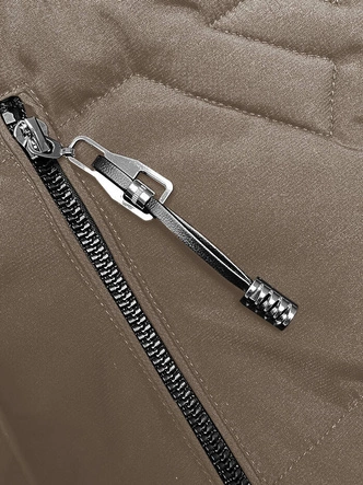 BEZRĘKAWNIK DAMSKI Z KAPTUREM S'WEST BEŻOWA (B8176-12)