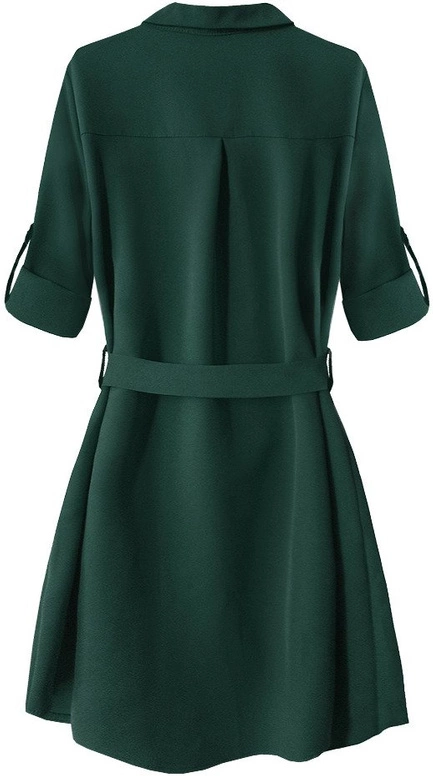 SUKIENKA Z KIESZENIAMI BUTELKOWA ZIELEŃ 2 (204ART)