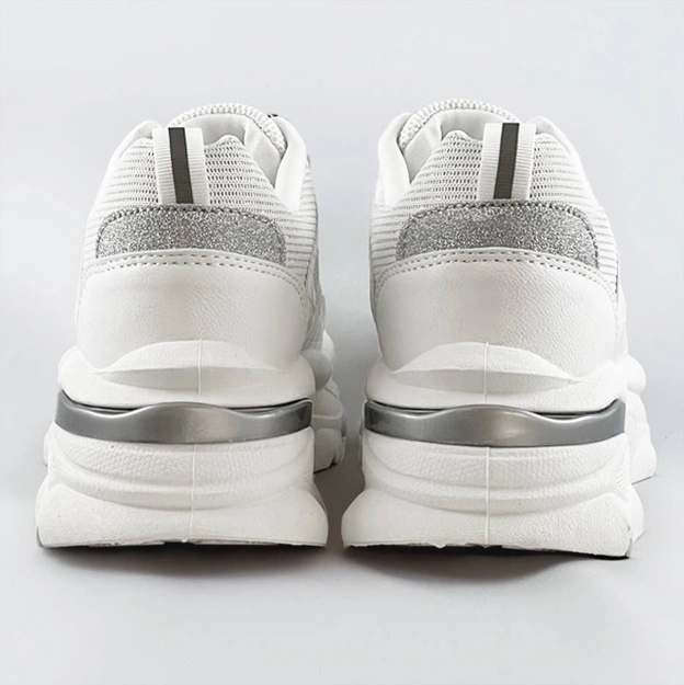 Sznurowane buty sportowe damskie białe (lu-3)