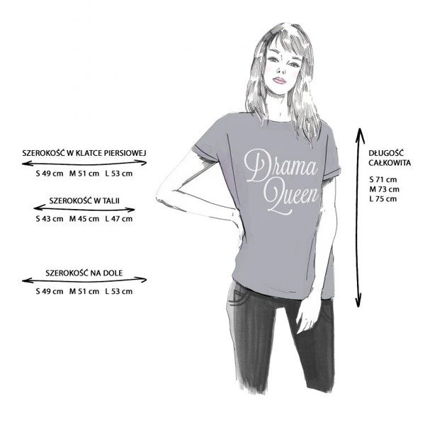 T-SHIRT DRAMA QUEEN EDYTA GÓRNIAK FOR NAOKO JASNOSZARY (DRAMA)