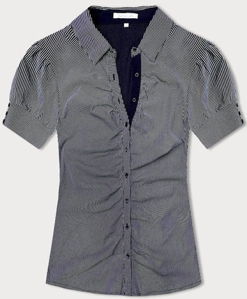 Bluzka z kołnierzykiem granatowa (SST2030D)