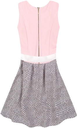 ROZKLOSZOWANA SUKIENKA RÓŻOWA (3054/4)