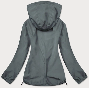 Letnia kurtka damska na podszewce szara ciemna (hh036-2)