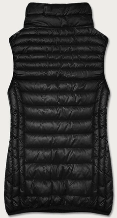 Damska kamizelka ze stójką czarna (B8233-1)