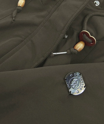 Wodoodporna parka damska na futerku army (m-933)