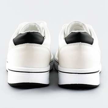Sportowe buty damskie biało-czarne (ad-587)