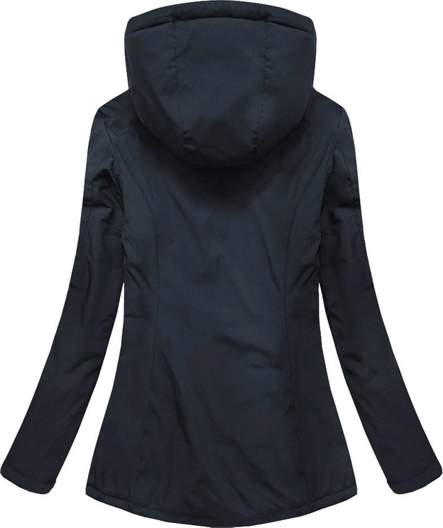 Dwustronna kurtka przejściowa granatowo-amarantowa (7699)