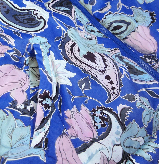 DAMSKA KURTKA DWUSTRONNA NIEBIESKA (7174)