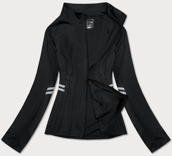 DAMSKA BLUZA ZE STÓJKĄ CZARNA (20319)