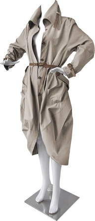 OVERSIZOWY TRENCZ BEŻOWY (557ART)