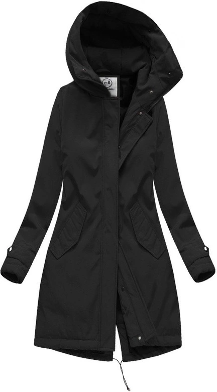 GRUBA ZIMOWA KURTKA DAMSKA Z KAPTUREM CZARNA (CARMEN)