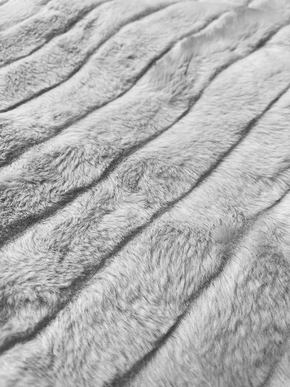 Futrzana kamizelka na podszewce jasnoszara (2114)