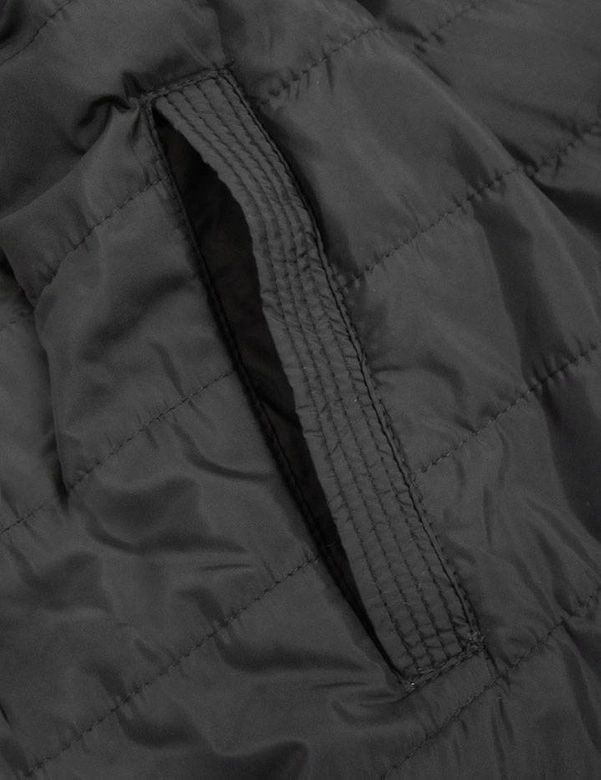 DWUSTRONNA KURTKA PARKA DAMSKA CZARNO-BIAŁA (W657)