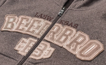 Polarowy dres damski brązowy (ZCH2212)