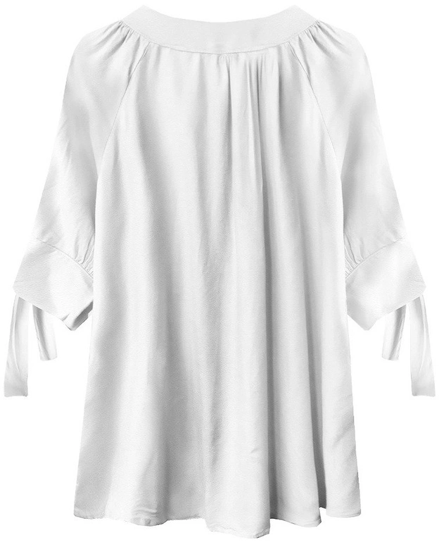 KRÓTKA BLUZKA Z GUZIKAMI BIAŁA (252ART)