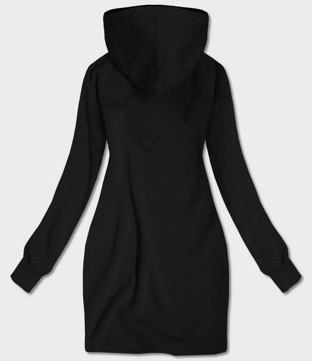 Tunika dresowa z kapturem czarna (xamg696ax )