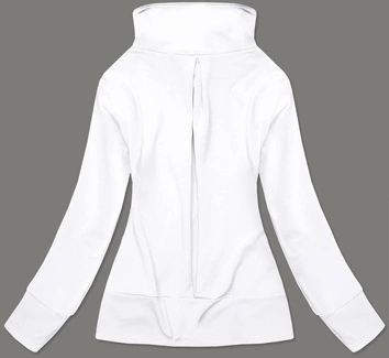 Damska bluza ze stójką biała (hd150-45)