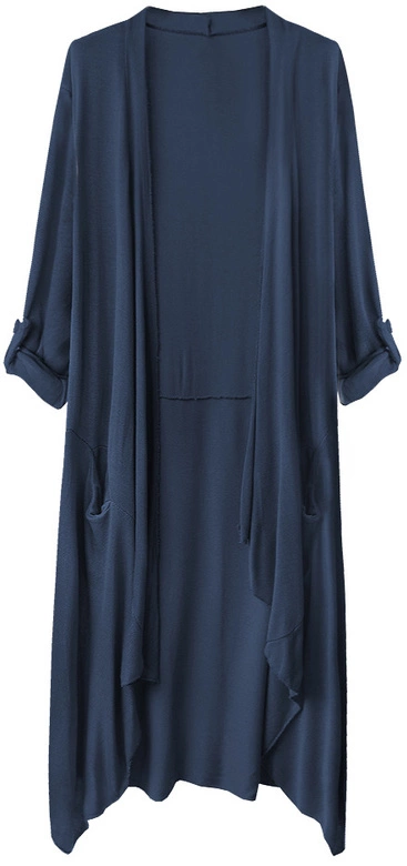 CIENKA NARZUTKA Z KIESZENIAMI GRANATOWA (248ART)