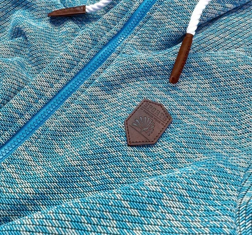 BLUZA DRESOWA DAMSKA MELANŻ TURKUS (58331)