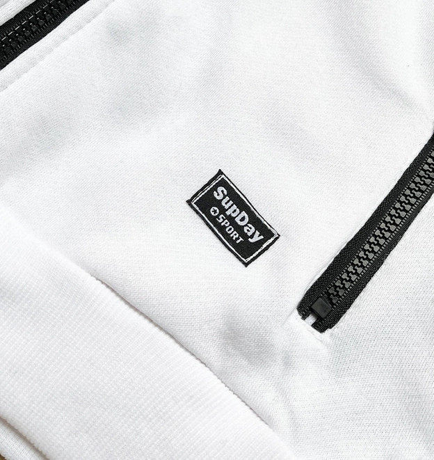 ROZPINANA DWUKOLOROWA BLUZA DAMSKA CZARNO-BIAŁA (26040)