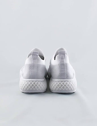 Ażurowe sneakersy damskie białe (jy21-2)