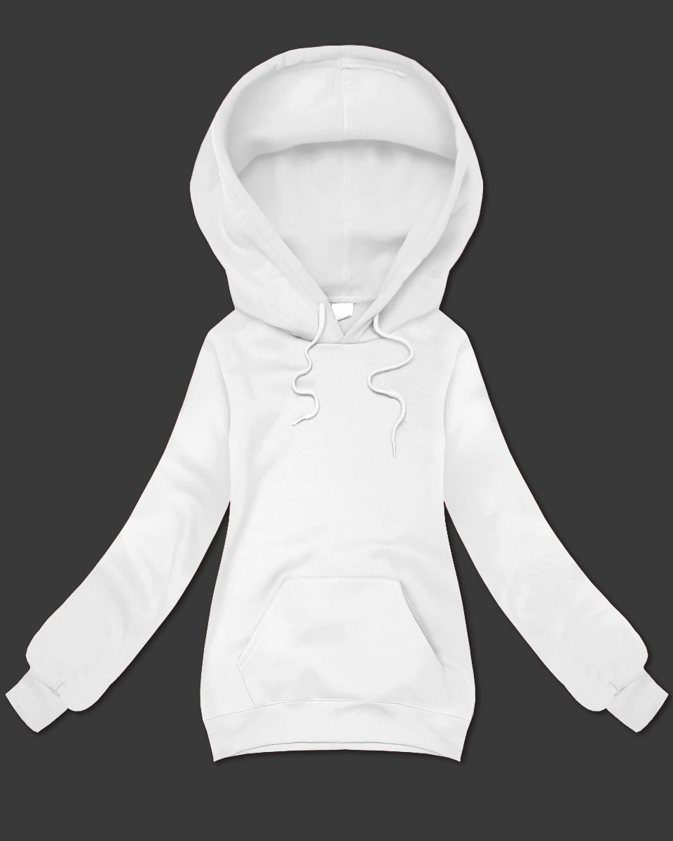 Luźna bluza kangurka z kapturem S'West biała (B-11#)