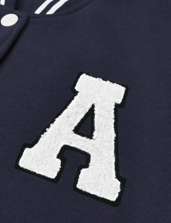 Damska bluza typu college granatowa (AMG-57)