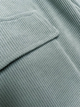 Casualowy komplet ze spodniami typu cargo miętowy (AMG-338A)