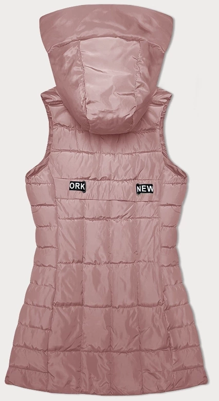 Bezrękawnik damski z kapturem S'West różowy (B8225-81)