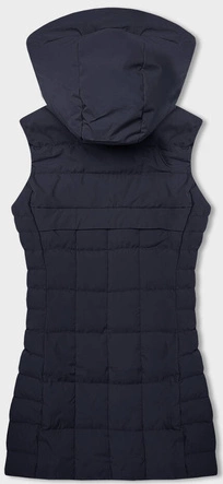 Damski bezrękawnik z kapturem granatowy (16M9096-215)