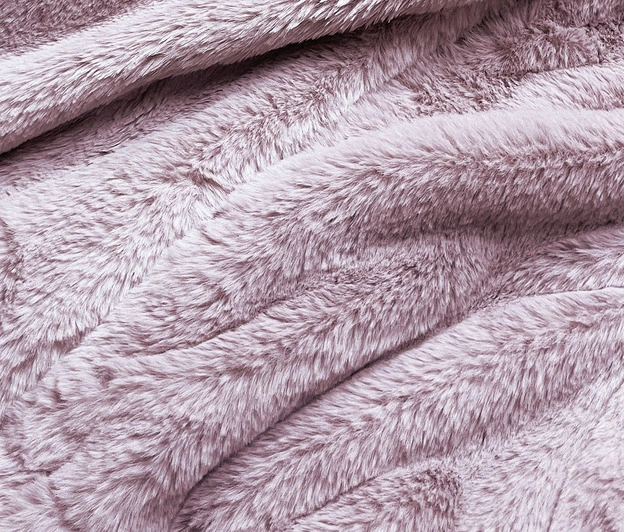 Krótka kurtka damska futro różowa (R8050-81)