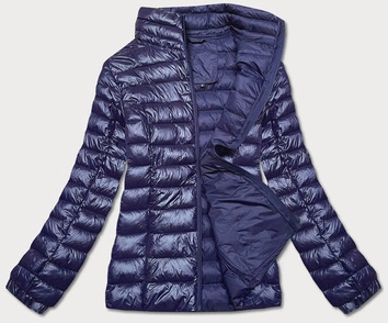 Lekka pikowana kurtka damska granatowa (5M706-215)